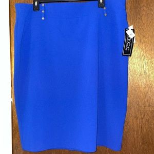 NWT royal blue skirt NYCC straight XL